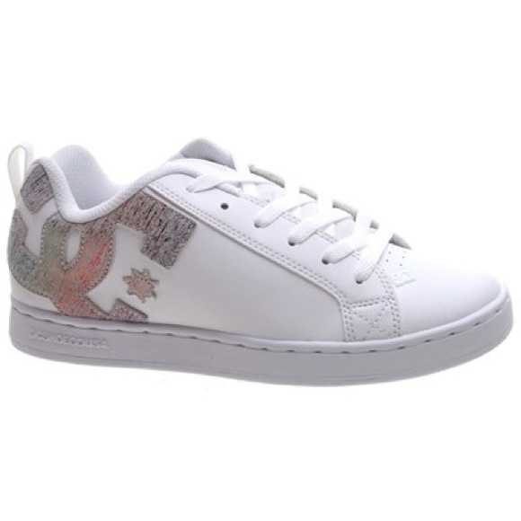 DC Women's Court Graffik Women's Size 9.5 Rainbow - Picture 2 of 7